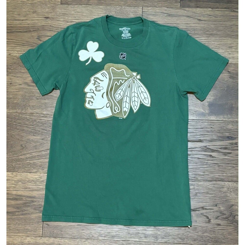 Chicago Blackhawks Patrick Kane #88 St. Patrick’s Day T-shirt Green Size Small